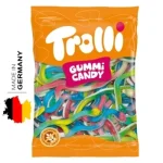 Цукерки желейні Кольорові Змійки БЕЗ ГЛЮТЕНУ Trolli Culebras 1000г Іспанія