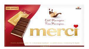 Шоколад Марципан Storck Merci Chocolate Bar — Fine Marzipan 112 г Німеччина