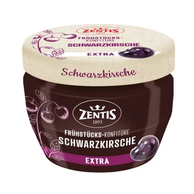 Конфітюр Вишневий Zentis Fruhstucks-Konfiture Schwarzkirsche 230г Німеччина