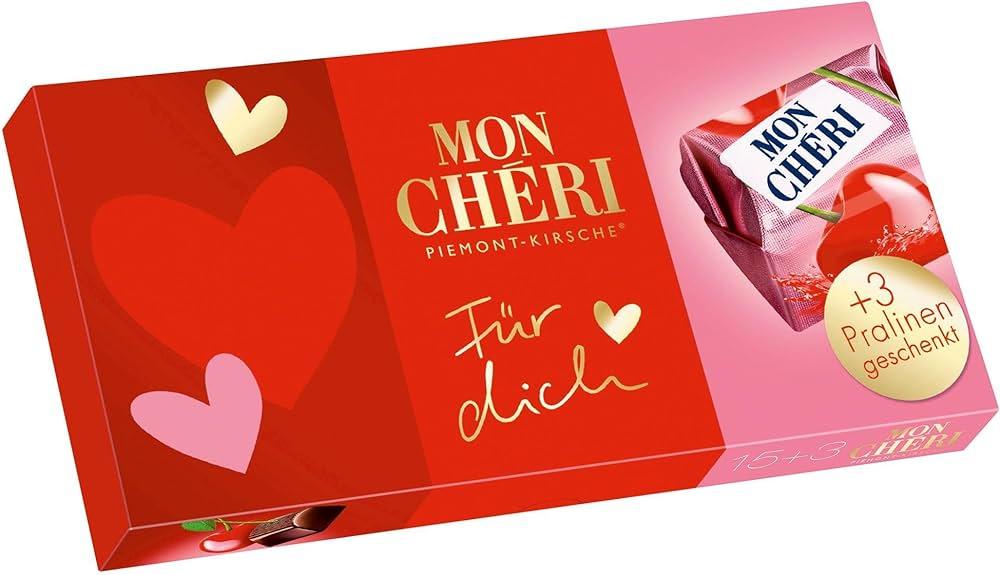 НОВИНКА! Цукерки Праліне Мон Чері Ferrero Mon Cheri Piemont-Kirsche (15шт+3шт) 189 г Німеччина