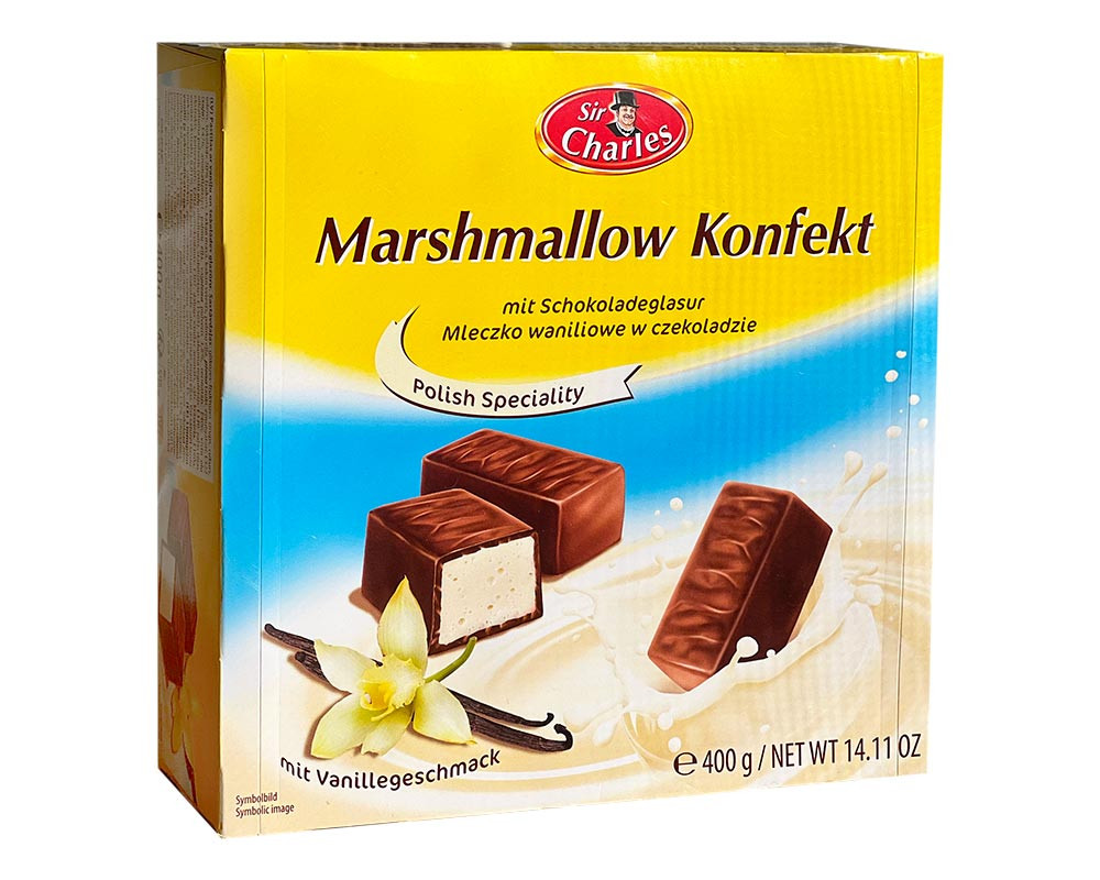 Цукерки "Пташине молоко" з ванільним смаком Sir Charles Marshmallow 400 г Австрія