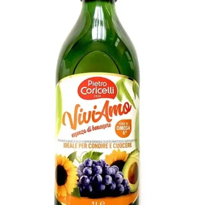 Суміш чотирьох рослинних олій Pietro Coricelli ViviAmo olio di semi Omega6 1л Італія
