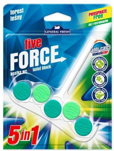 Освіжувач для унітазів General Fresh Forest Lesny 5 в 1 50 г Польща