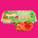 Тістечне бісквітне з полуничним кремом БЕЗ ЛАКТОЗИ Freddi Dolcetto alla Fragola (8*25г) 200г Італія