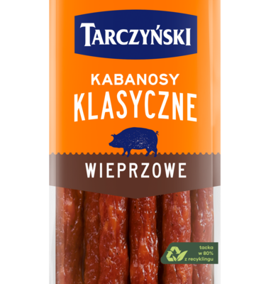 Ковбаски Кабанос свинячі  БЕЗ ГЛЮТЕНУ TARCZYŃSKI Kabanosy Wieprzowe 300г Польща