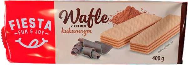 Вафлі з какао-кремом Fiesta Wafle z Kremem Kakaowym 400 г Польща