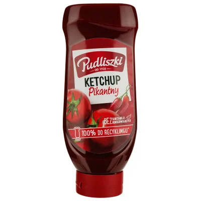 Кетчуп Пікантний БЕЗ КОНСЕРВАНТІВ Pudliszki Ketchup Pikantny 480г Польща