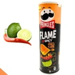 Чіпси гострий чилі та лайм Pringles Flame Spicy Chilli&Lime 160г Польща