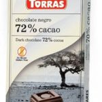 Шоколад без цукру та глютену Torras negro (чорний) 72% какао Іспанія 75г