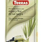 Шоколад без цукру та глютену Torras білий із водоростями та чорною сіллю Іспанія 75 г