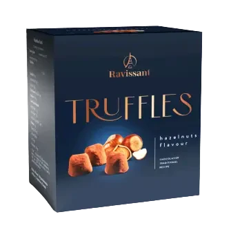 Цукерки Трюфельні зі смаком фундуку Ravissant Truffles 175г Польща
