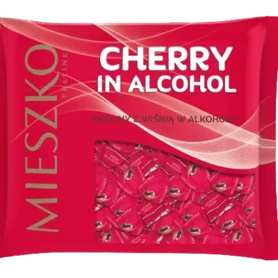 Шоколадні цукерки Вишня в лікері Mieszko Cherry in Alcohol 1 кг Польща