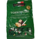 Цукерки нуга з мигдалем у білому та чорному шоколаді GustoBello Torroncini 180г Італія