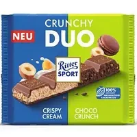 Молочний шоколад Ritter Sport Crunchy Duo 218г Німеччина