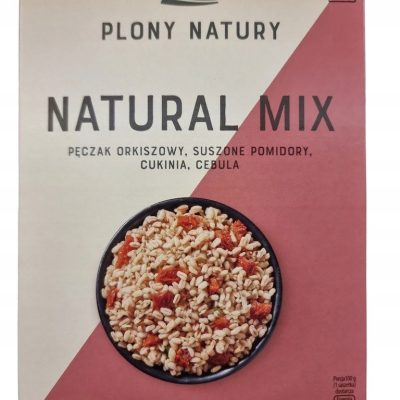 Крупа (каша) перлова PLONY NATURAL МІКС (перлова крупа, в'ялені томати, цукіні, цибуля) (4х100 г) Польща 400 г