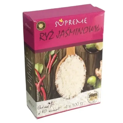 Рис довгозернистий Жасмин Ryz Jasminovy Supreme (4х100 г) 400 г Польща