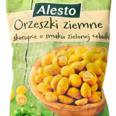 Арахіс смажений без жиру зі смаком Зеленої цибулі Alesto Orzeszki ziemne o smaku zielonej cebulki 200г