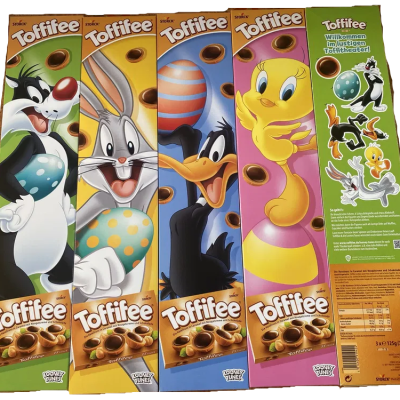 Цукерки Toffifee фундук у карамелі з кремовою нугою і шоколадом (3штх125г) 375г Німеччина