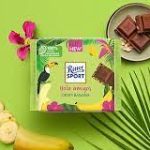 Молочний шоколад із сушеним бананом та повітряним рисом Ritter Sport Hola amigos Crispy Banana 100г Німеччина