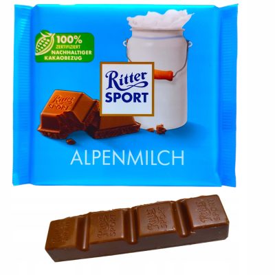 Шоколад Ritter sport Alpenmilch 100г Німеччина