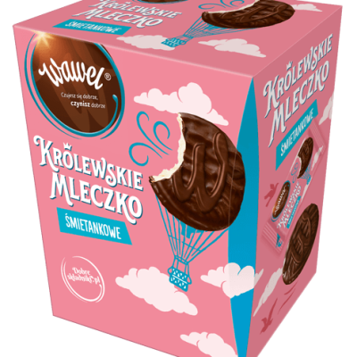 Вершковий зефір у шоколаді Wawel Krolewskie Mleczko Smietankowe 300г Польща
