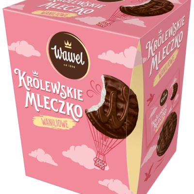 Ванільний зефір у шоколаді Wawel Krolewskie Mleczko Vanilowe 300г Польща