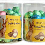 Шоколадні яйця Асорти з начинкою Magnetic Easter Pralines choco-strawberry&vanilla-crisps 410г Польща