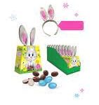 Подарунковий набір Вушка Зайчики + Шоколадні цукерки з молочним кремом 100 г Easter Sweet With Bunny Ears Польща