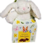 Подарунковий набір Іграшка Зайчик+Асорті щоколодних цукерок 90г Magnetic Easter Candies Польща