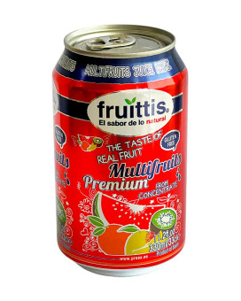 Напій соковмісний Мультифрукт Fruittis Multifruits Premium, 330 мл ж/б Іспанія