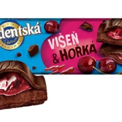 Шоколад чорний із вишневою начинкою Studentska Visen&Horka 240г Чехія