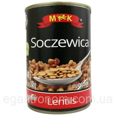 Сочевиця консервована M&K Soczewica 400г/240г Польща