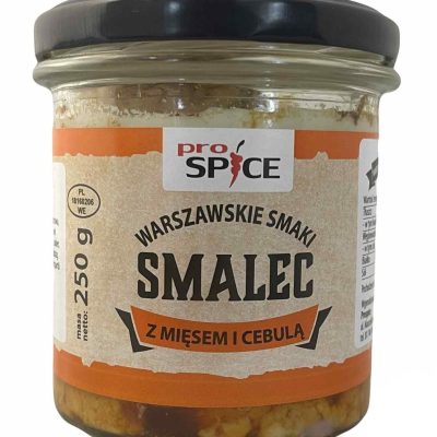 Смалец з м'ясом та цибулею Warszawskie Smaki Smalec z miesem i cebula 250г Польща