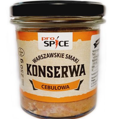 М'ясо свиняче стерилізоване з цибулею Warszawskie Smaki Konserwa Cebulowa 250г Польща