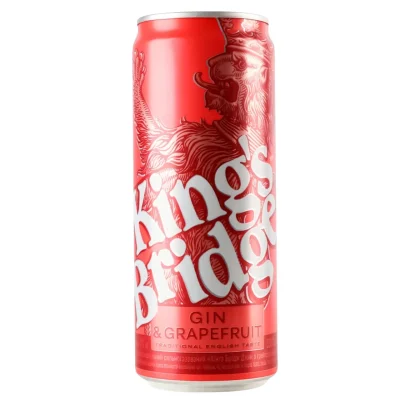Напій слабоалкогольний King's Bridg Gin&Grapefruit 7% 500 мл Україна