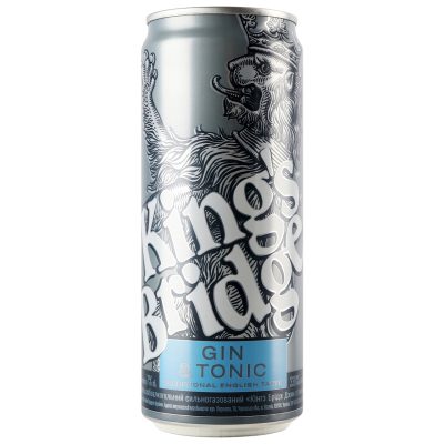 Напій слабоалкогольний King's Bridg Gin&Tonic 7% 500 мл Україна