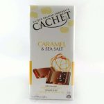 Шоколад молочний із карамеллю та сіллю Бельгія Cachet Caramel&Sea Salt 100 г Бельгія