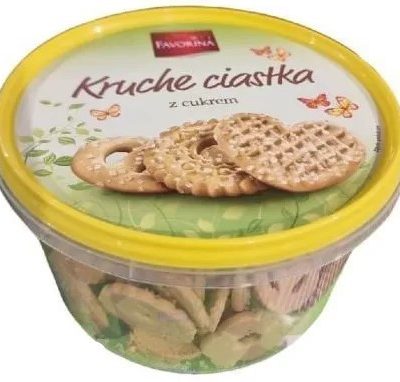 Печиво пісочне з цукром Favorina Kruche ciastka z cukrem 300г Німеччина