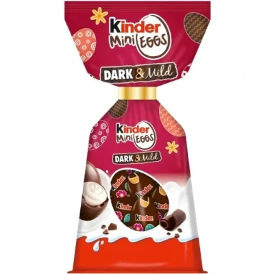 Шоколадні міні-яйця Kinder Mini Eggs Dark&Mild 85г (15шт) Італія