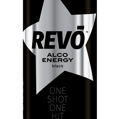 Енергетичний слабоалкогольний напій Revo Alco Energy Black 8.5% 0.5 л Україна