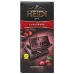 Шоколад темний із журавлиною 50% какао Heidi Dark Cranberry 80 г Румунія