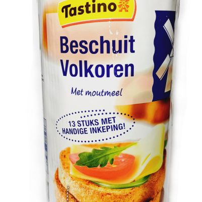 Грінки із цільнозернового та солодового борошна Tastino Besschuit Volkoren 140 г Німеччина