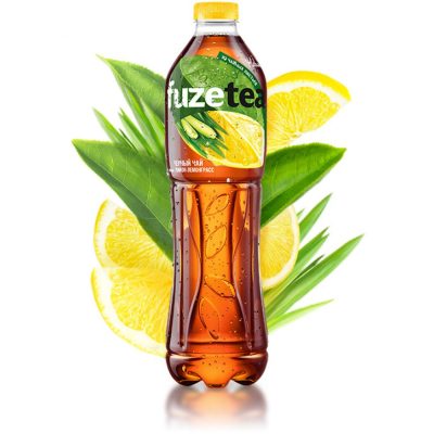 Холодний чорний чай зі смаком лимона м лемонграсу 1л ПЕТ