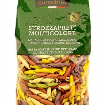 Макарони кольорові строзаборони GustoBello Strozzapreti Multicolore 500г Польща