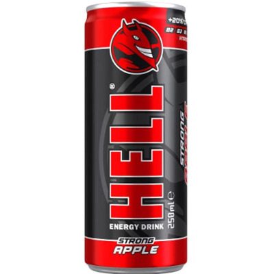 Енергетичний напій Hell Energy Drink Strong Apple 250 мл Угорщина