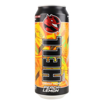 Енергетичний напій Hell Energy Drink Peach Lemon 500мл