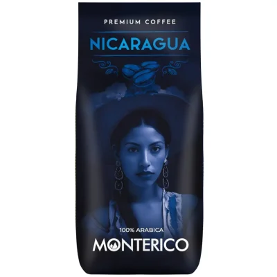 Кава у зернах 100% Арабіка Premium Monterico Nicaragua 1кг Іспанія