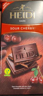 Шоколад темний із кислою вишнею 50% какао Heidi Dark Sour Cherry 80 г Румунія