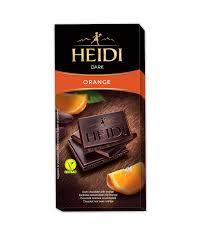 Шоколад темний з апельсином 50% какао Heidi Dark Orange 80 г Румунія