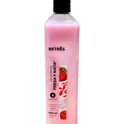 Гель для душу Полуниця із вершками Betres Gel de Ducha Fresa Y Nata 750мл Іспанія